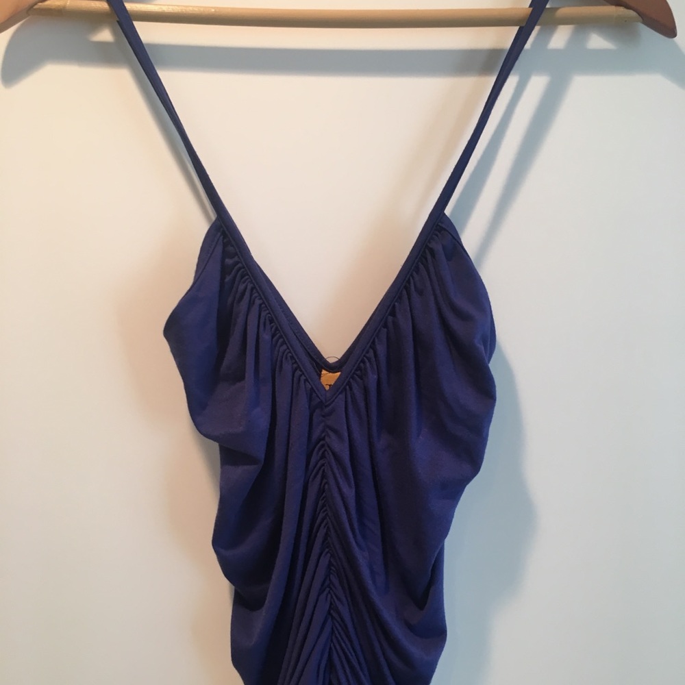 RACHEL PALLY Blue Ruched Desire dress - Picture 3 of 5